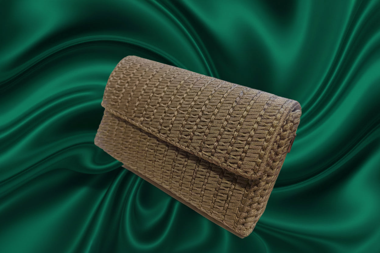 Woven Couture Clutch