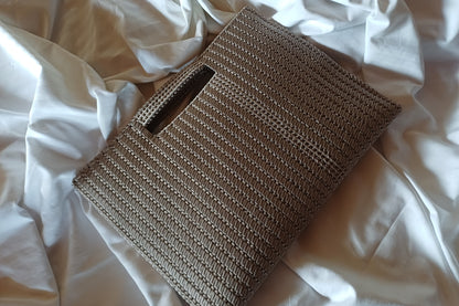 Woven Couture Casual Clutch