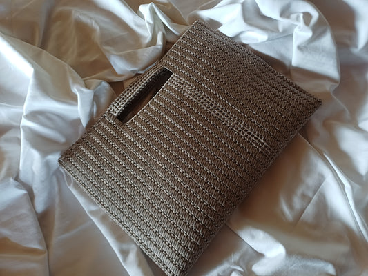 Woven Couture Casual Clutch
