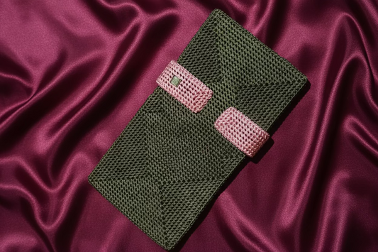Woven Couture Long Clutch