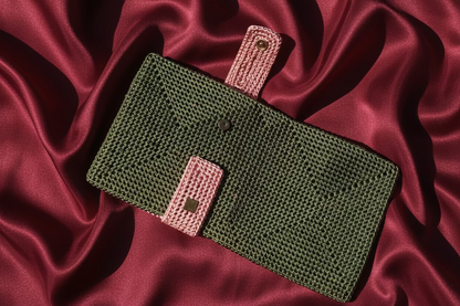 Woven Couture Long Clutch