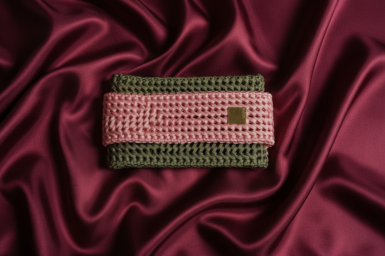 Woven Couture Long Clutch