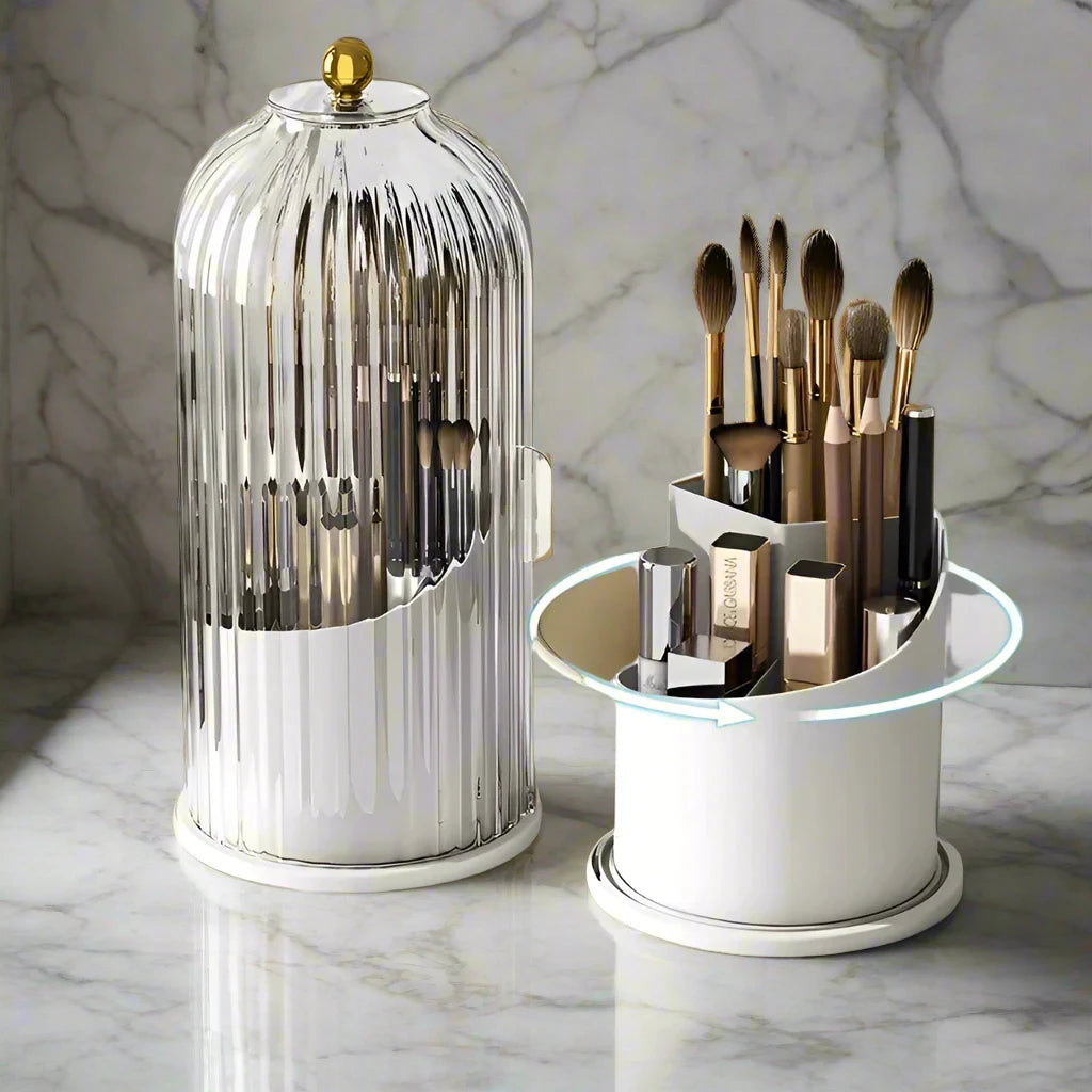 MAKEUP BRUSH HOLDER 360° ROTATING