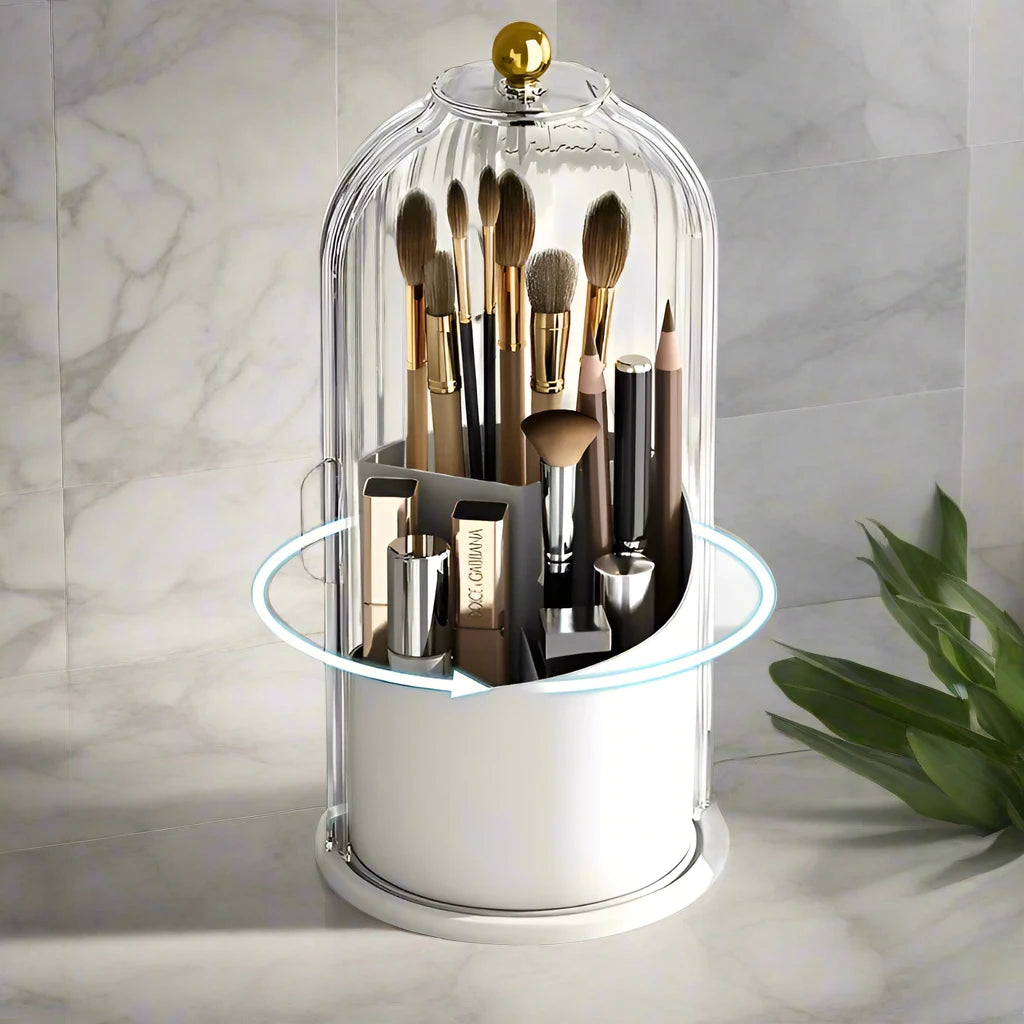 MAKEUP BRUSH HOLDER 360° ROTATING