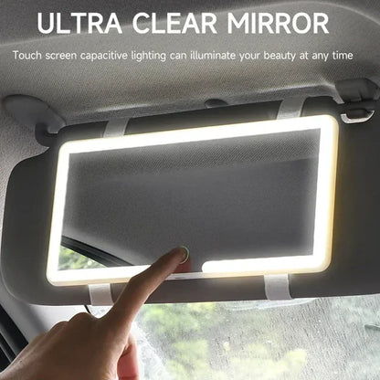 LED LIGHT VISOR MIRROR