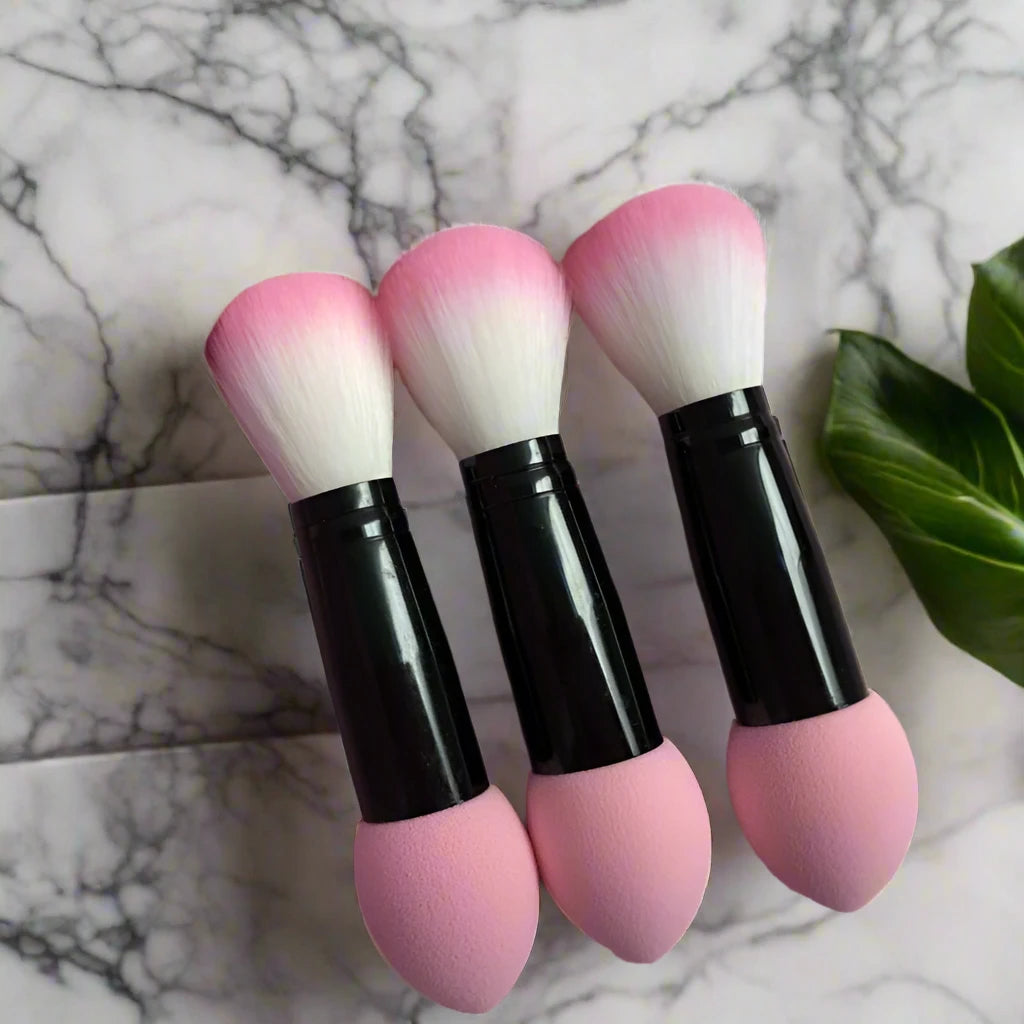 BLUSHER BRUSH DOUBLE HEADERD